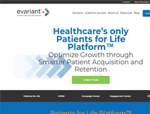 Tablet Screenshot of evariant.com